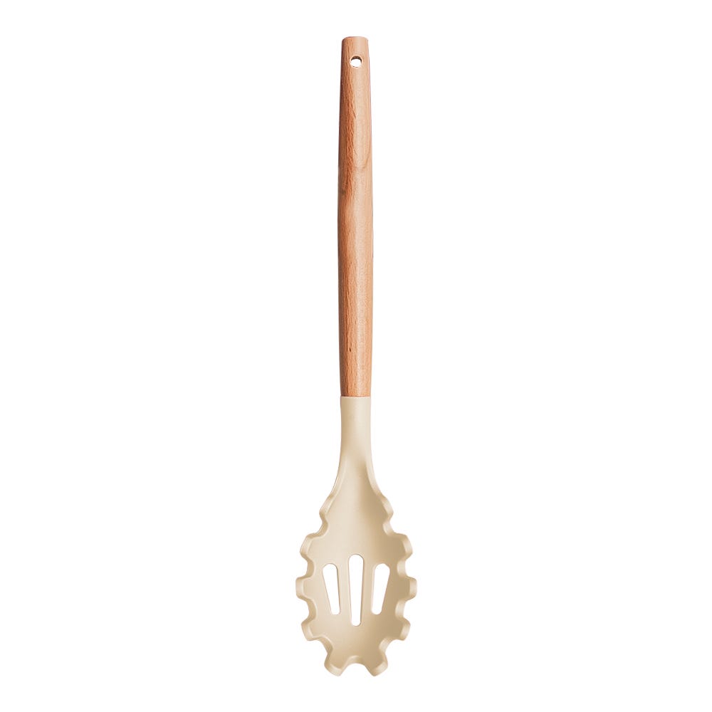 Cucharón para spaguetti de madera y punta de silicón ATA24111E Home Sweet Home