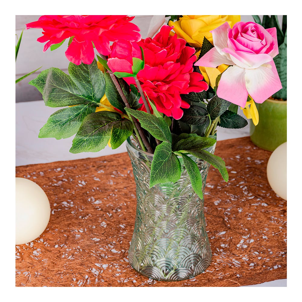 Florero de vidrio 20.5 x 12.8 cm A820-600 Home Sweet Home