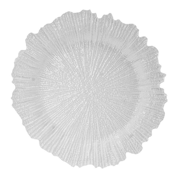 Plato base de plástico blanco perlado AP03 Home Sweet Home