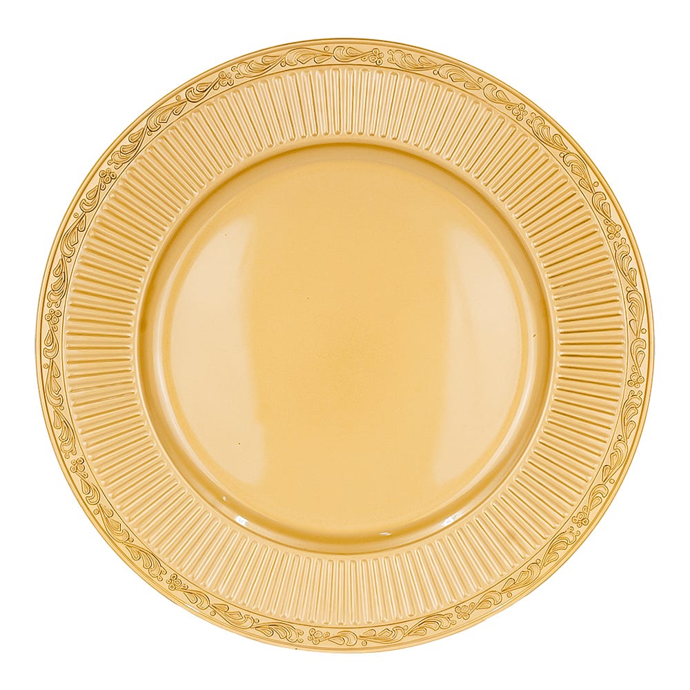 Plato base de plástico dorado AP33 Home Sweet Home