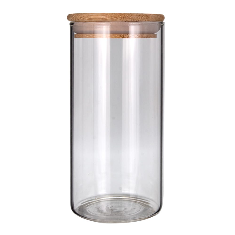 Juego de 6 frascos de borosilicato con tapa y base 330 ml 24SGPG6YTP-1 Home Sweet Home