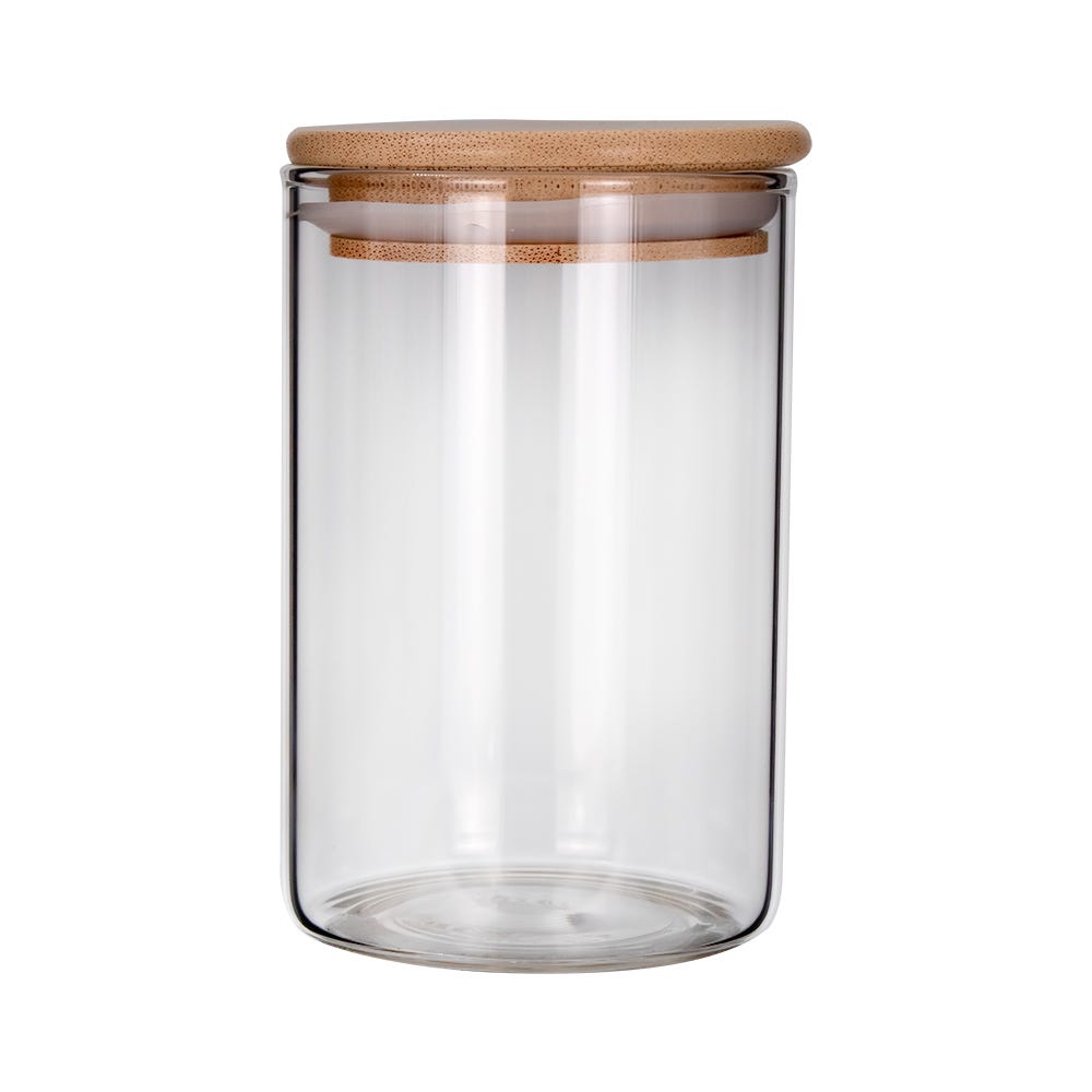 Juego de 6 frascos de borosilicato con tapa y base 200 ml 24SGPG6YTP-3 Home Sweet Home