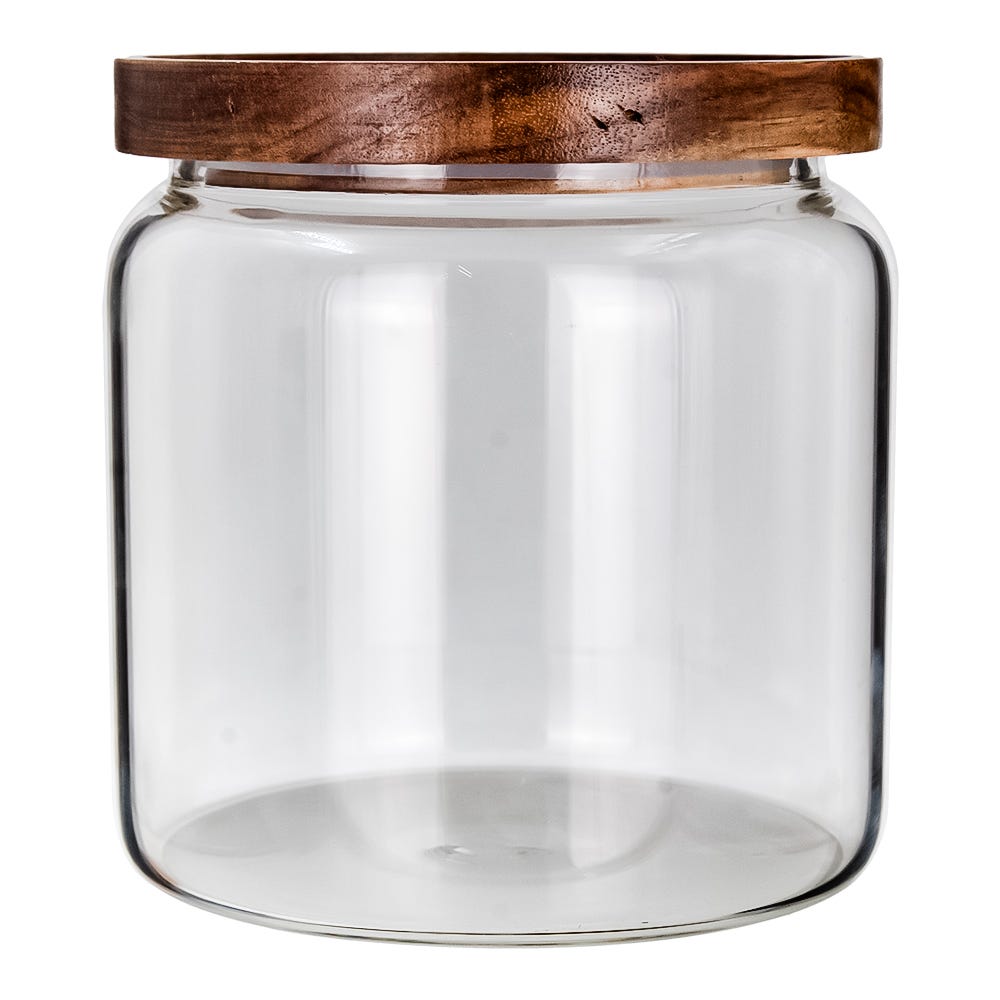Frasco de borosilicato con tapa de acacia 1.3 L 23SGPGKFDP-3 Home Sweet Home