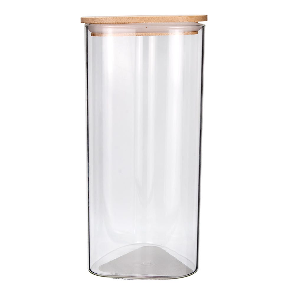 Frasco triangular de borosilicato y bambú 1.250 L 24SGPGSJX-2 Home Sweet Home