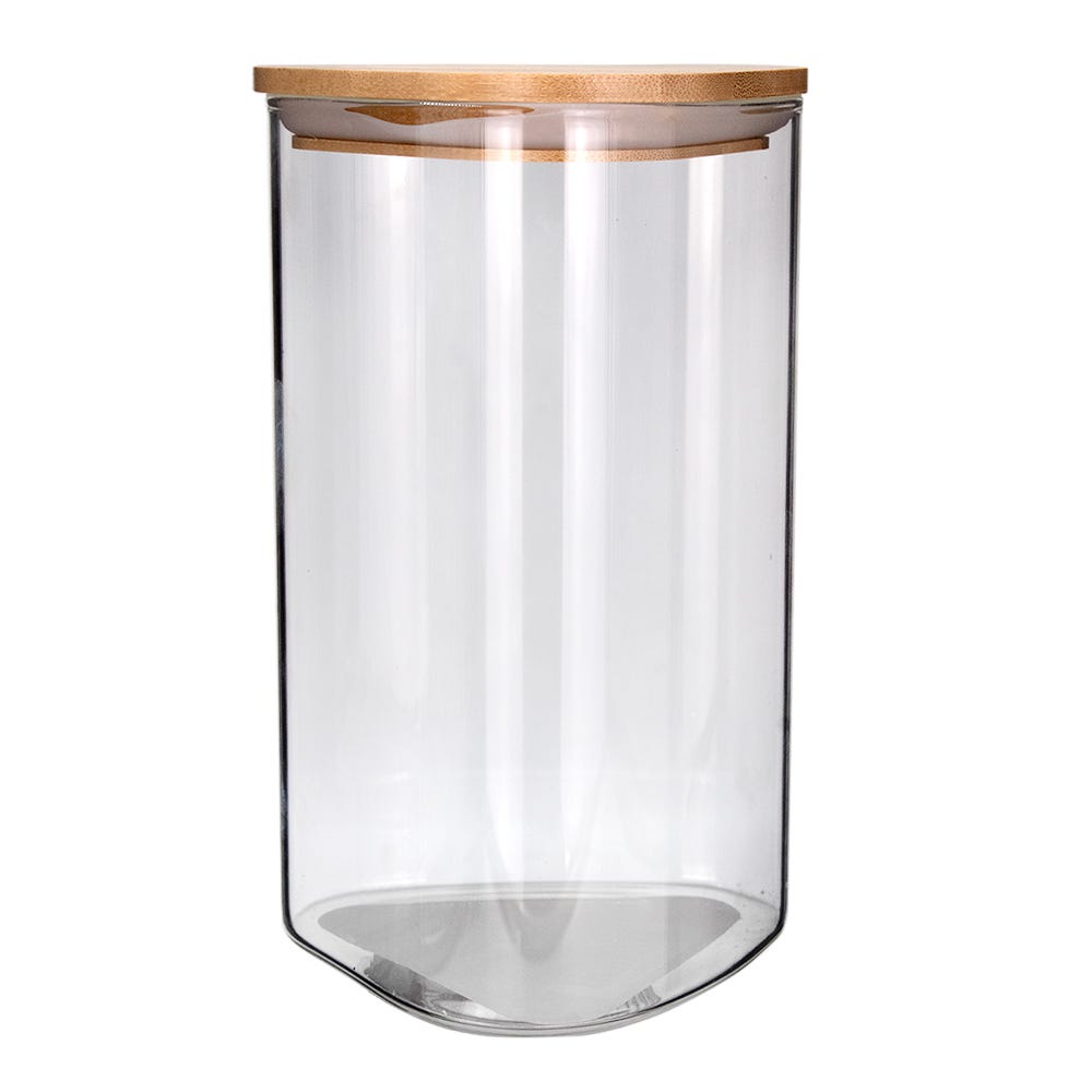 Frasco triangular de borosilicato y bambú 950 ml 24SGPGSJX-3 Home Sweet Home