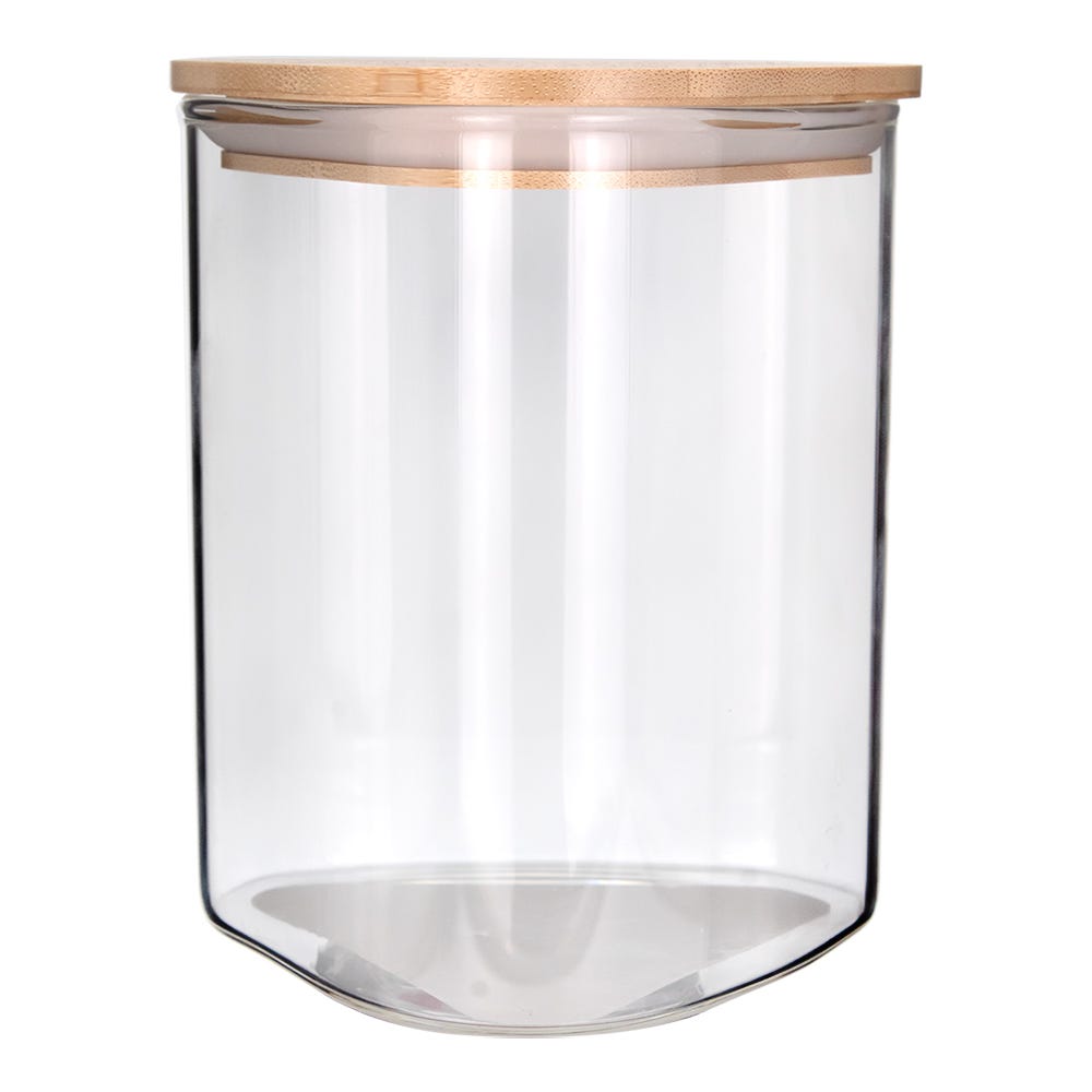 Frasco triangular de borosilicato y bambú 650 ml 24SGPGSJX-4 Home Sweet Home