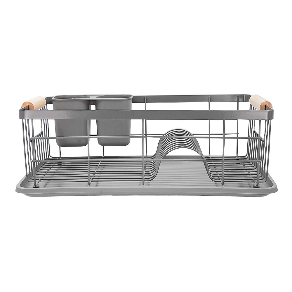 Escurridor de hierro pintado con charola de plástico ATDS002 Home Sweet Home