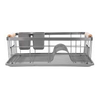 Escurridor de hierro pintado con charola de plástico ATDS002 Home Sweet Home