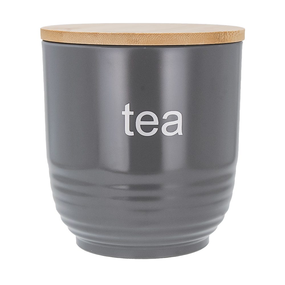 Juego de 4 contenedores de poliestireno con tapa de bambú Home Sweet Home