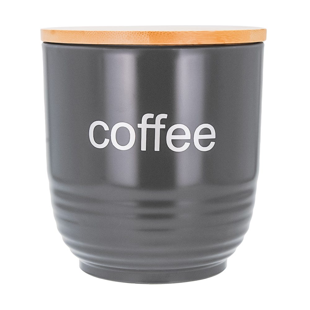 Juego de 4 contenedores de poliestireno con tapa de bambú Home Sweet Home