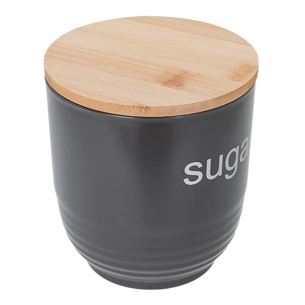 Juego de 4 contenedores de poliestireno con tapa de bambú Home Sweet Home