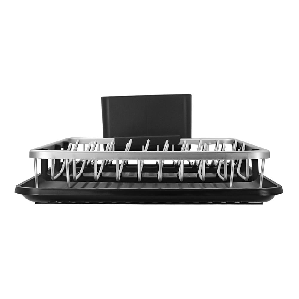 Escurridor de aluminio con charola y porta cubiertos plata A1533 Home Sweet Home