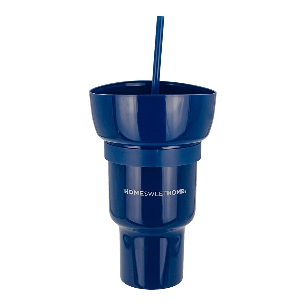 Vaso botanero 2 en 1 de plástico 1 L varios colores ATS-1344 Home Sweet Home