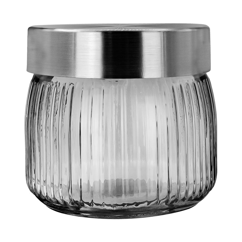 Frasco de vidrio con tapa metálica 550 ml S02-0592-10-AI Home Sweet Home