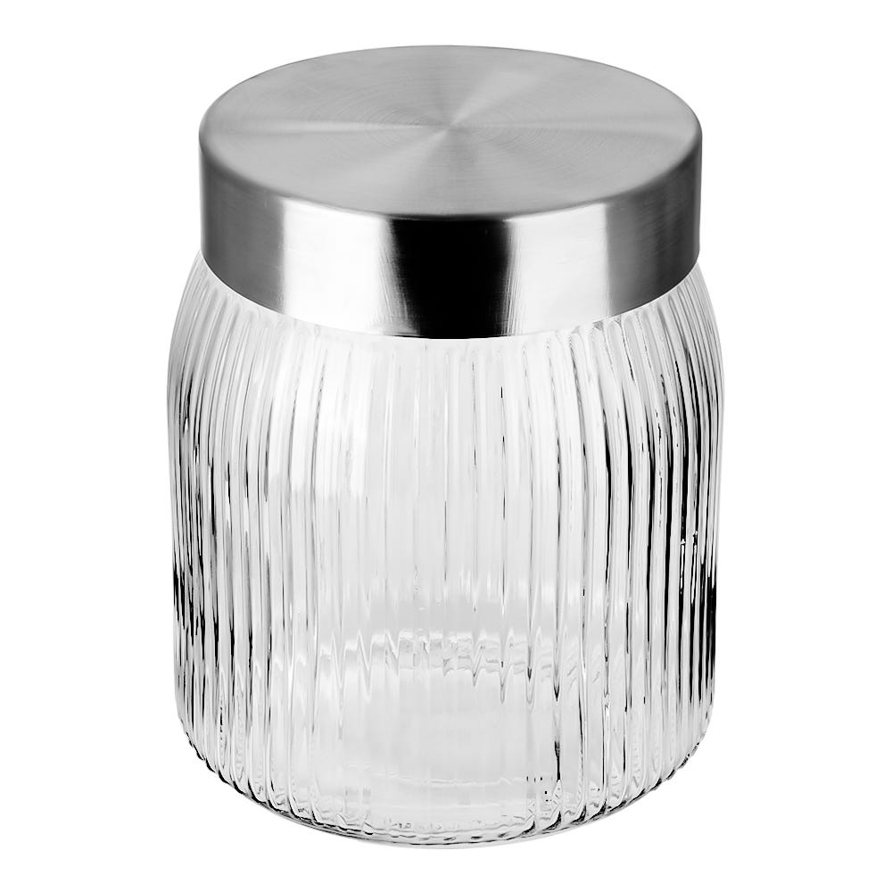 Frasco de vidrio con tapa metálica 880 ml S02-0592-14-AI Home Sweet Home