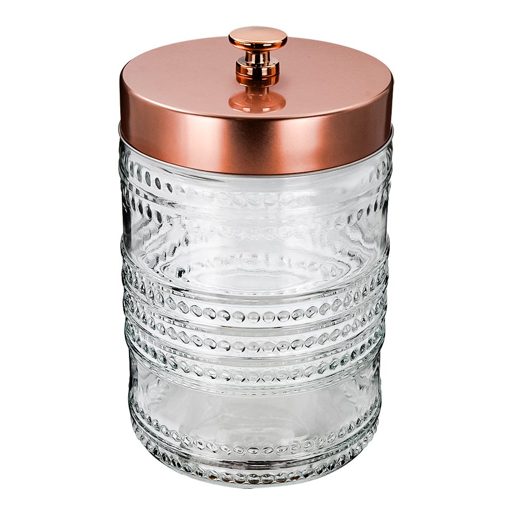 Frasco de vidrio con tapa de madera 1.2 L S02-1089DE-17-AE Home Sweet Home