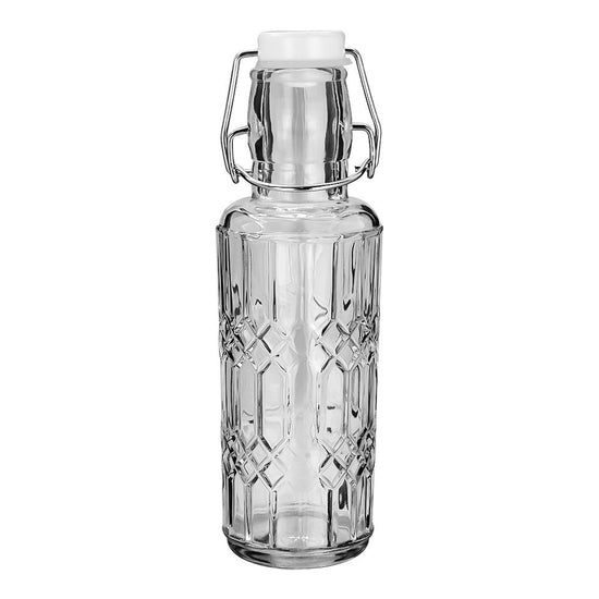 Botella de vidrio con tapón de clip 240 ml S16-0471-19-AH Home Sweet Home