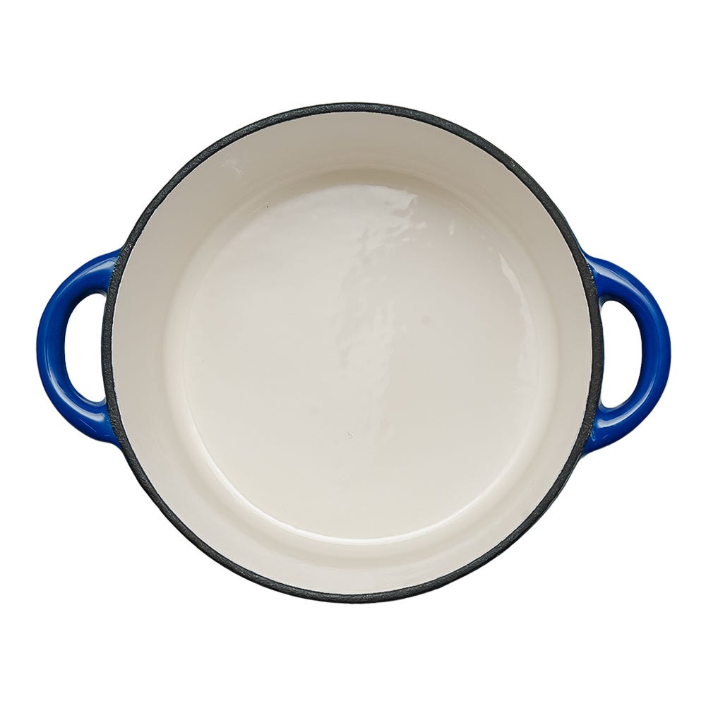 Olla de hierro fundido acabado peltre con tapa 22.4 cm ATA22 Qualité Premium