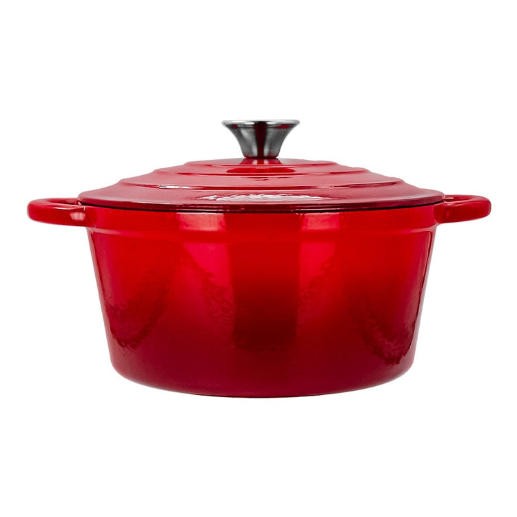 Olla de hierro fundido acabado peltre con tapa 24.1 cm ATA24 Qualité Premium