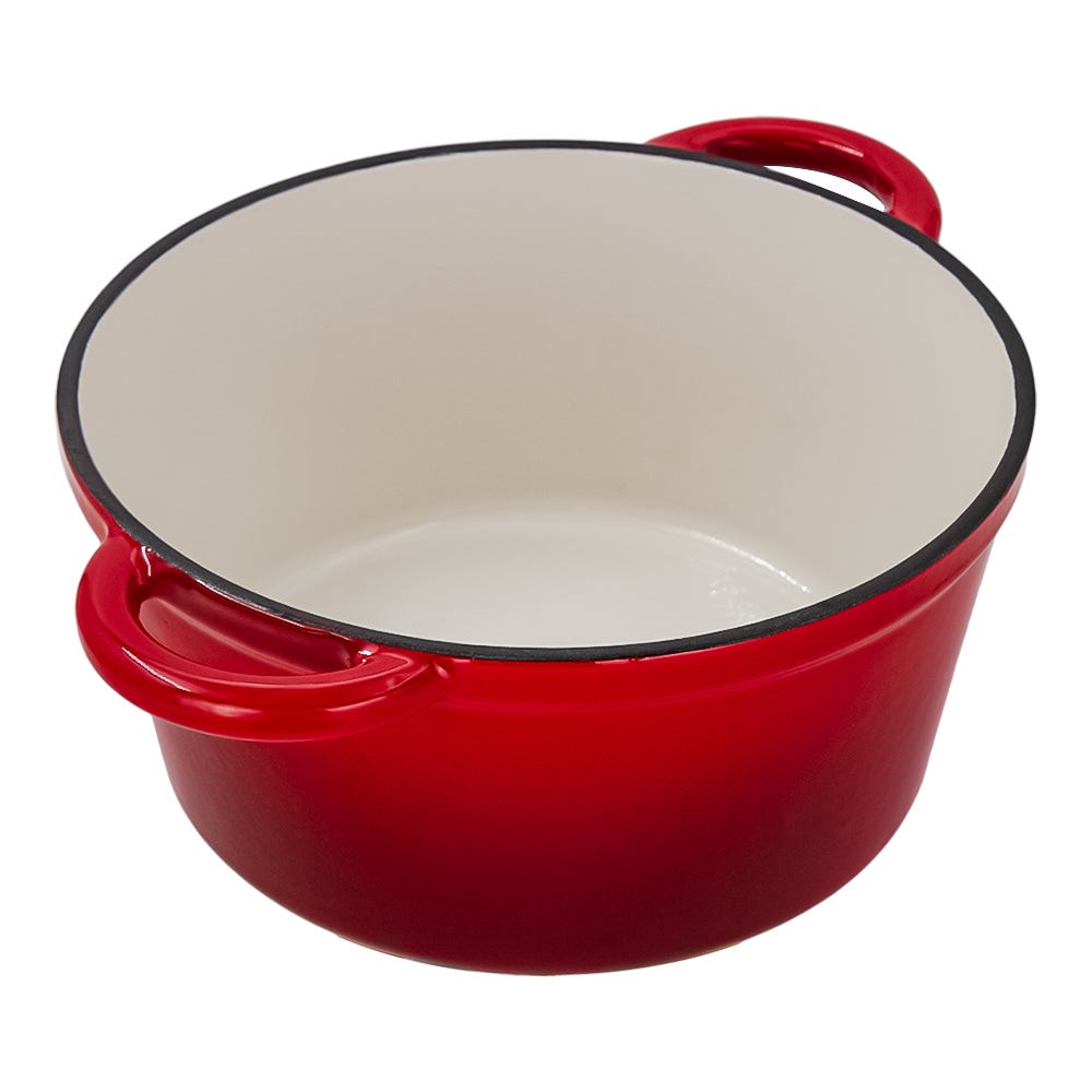 Olla de hierro fundido acabado peltre con tapa 24.1 cm ATA24 Qualité Premium