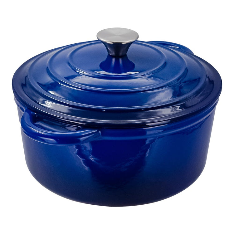 Olla de hierro fundido acabado peltre con tapa 26.2 cm ATA26 Qualité Premium