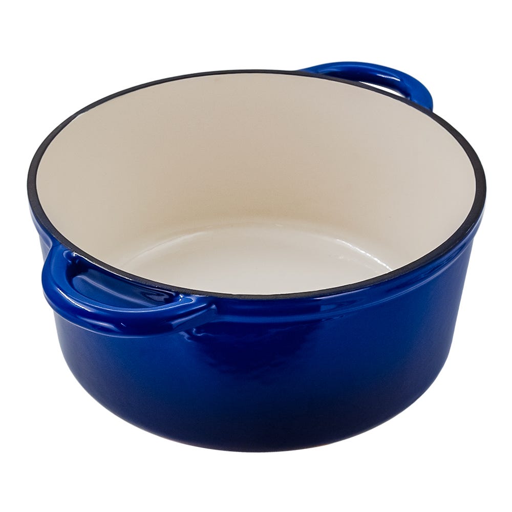 Olla de hierro fundido acabado peltre con tapa 26.2 cm ATA26 Qualité Premium