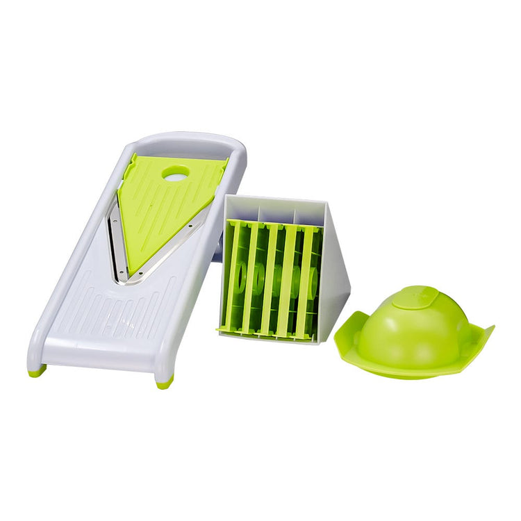 Rallador de verduras de plástico con cuchillas intercambiables de acero inoxidable B833 Home Sweet Home