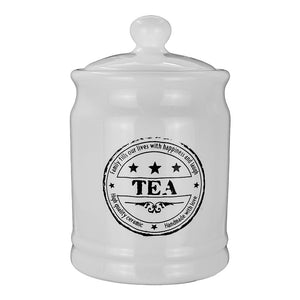 Tarro para té de cerámica 11.2 x 18.4 cm ATCJ15 Home Sweet Home