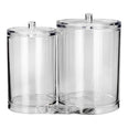 Juego de 2 organizadores de maquillaje de poliestireno ATA2267 Home Addict