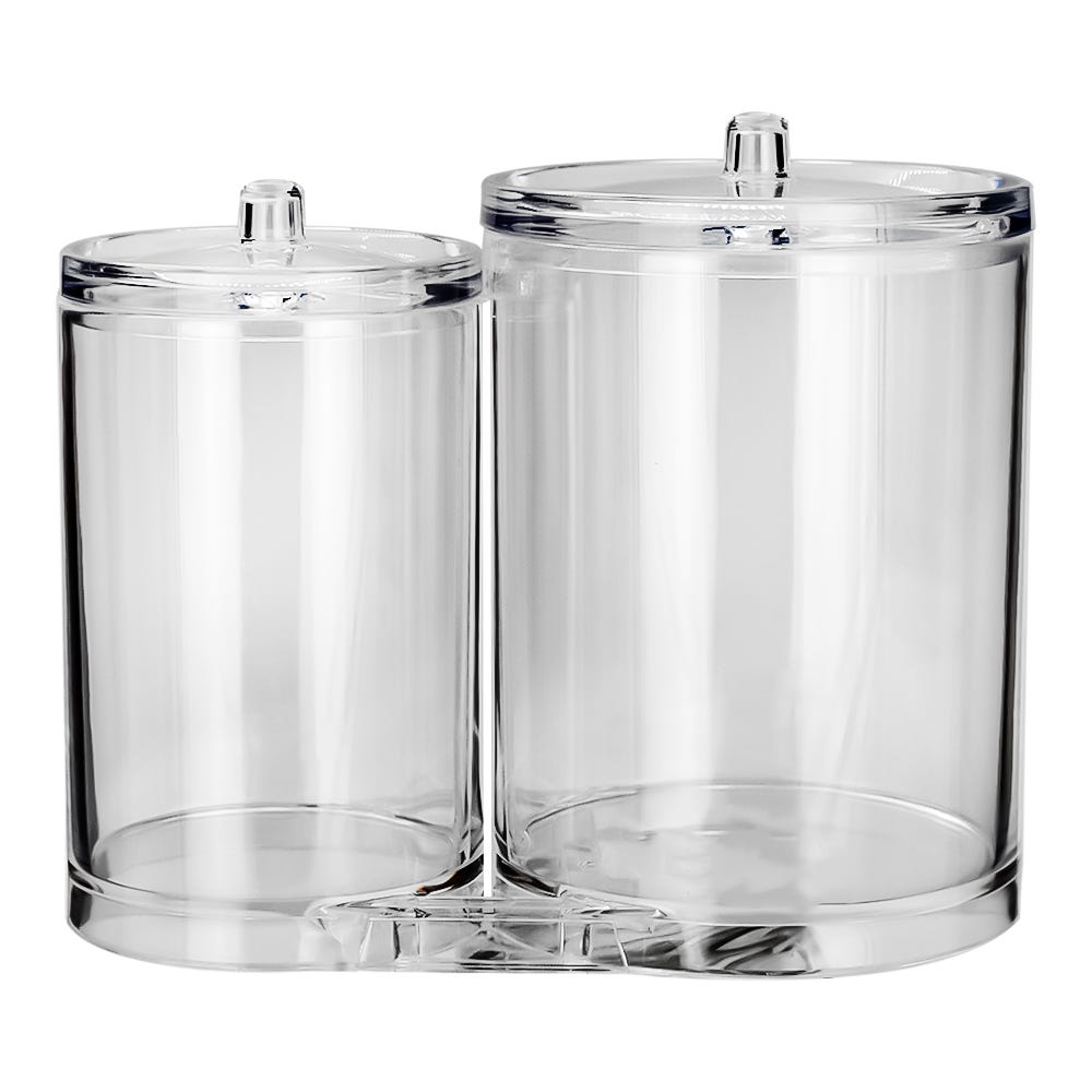 Juego de 2 organizadores de maquillaje de poliestireno ATA2267 Home Addict