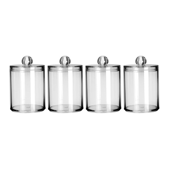 Juego de 4 organizadores con tapa de poliestireno AT113 Home Addict