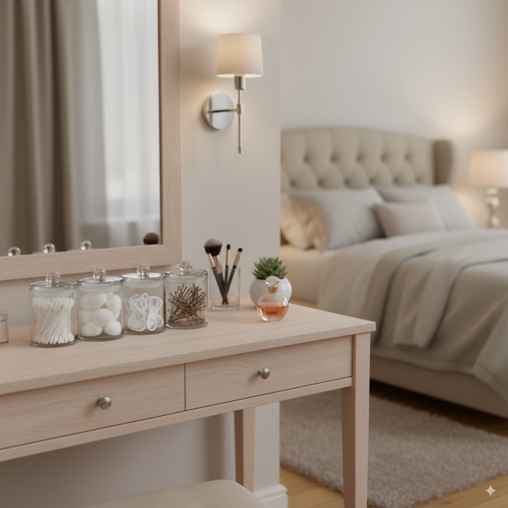 Juego de 4 organizadores con tapa de poliestireno AT113 Home Addict