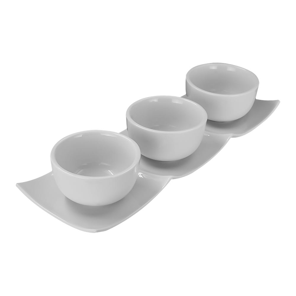 Juego de 3 tazones de cerámica con base Y1244 Home Sweet Home