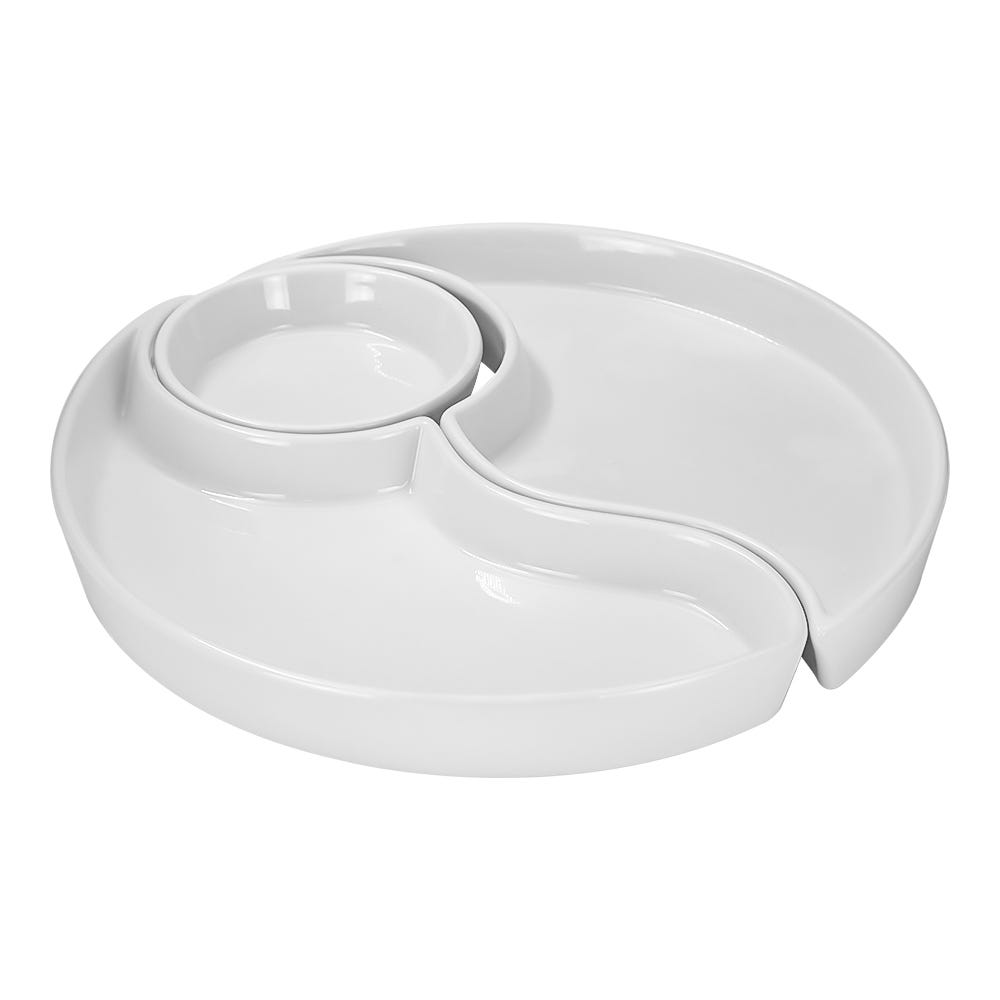 Botanero circular de cerámica en 3 piezas Y1953 Home Sweet Home