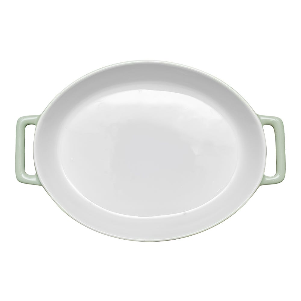 Charola ovalada para hornear de cerámica 36.6 x 24 cm Y2398A-1 Home Sweet Home