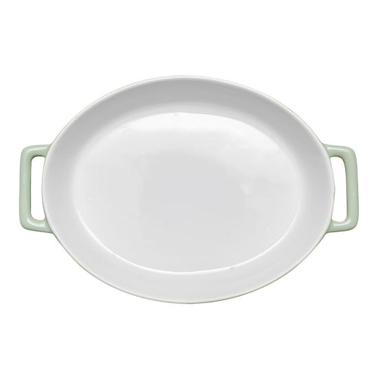 Charola ovalada para hornear de cerámica 36.6 x 24 cm Y2398A-1 Home Sweet Home