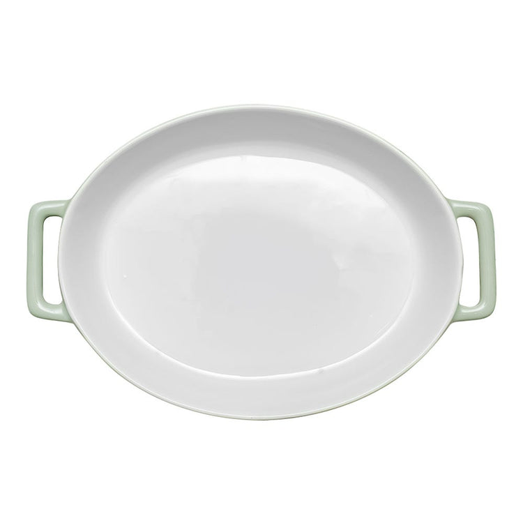 Charola ovalada para hornear de cerámica 36.6 x 24 cm Y2398A-1 Home Sweet Home