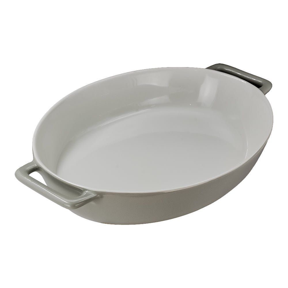 Charola ovalada para hornear de cerámica 36.6 x 24 cm Y2398A-1 Home Sweet Home