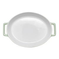 Charola ovalada para hornear de cerámica 36.6 x 24 cm Y2398A-1 Home Sweet Home