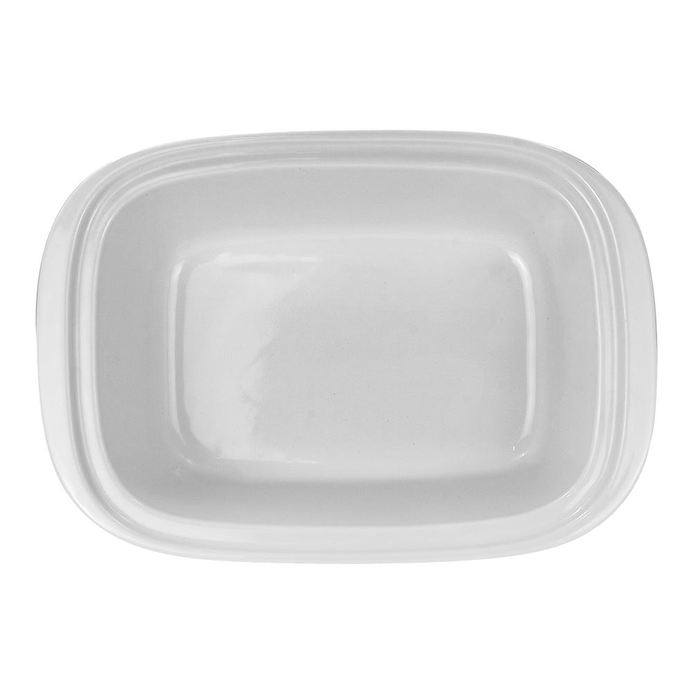 Charola rectangular para hornear de cerámica con tapa 27.4 x 19.7 cm Y1364 Home Sweet Home