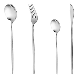 Juego de 16 cubiertos de acero inoxidable plata ATSC247S Acenox