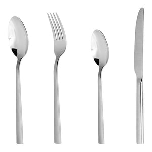 Juego de 16 cubiertos de acero inoxidable plata ATS249S Acenox