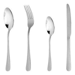 Juego de 16 cubiertos de acero inoxidable plata ATS250S Acenox