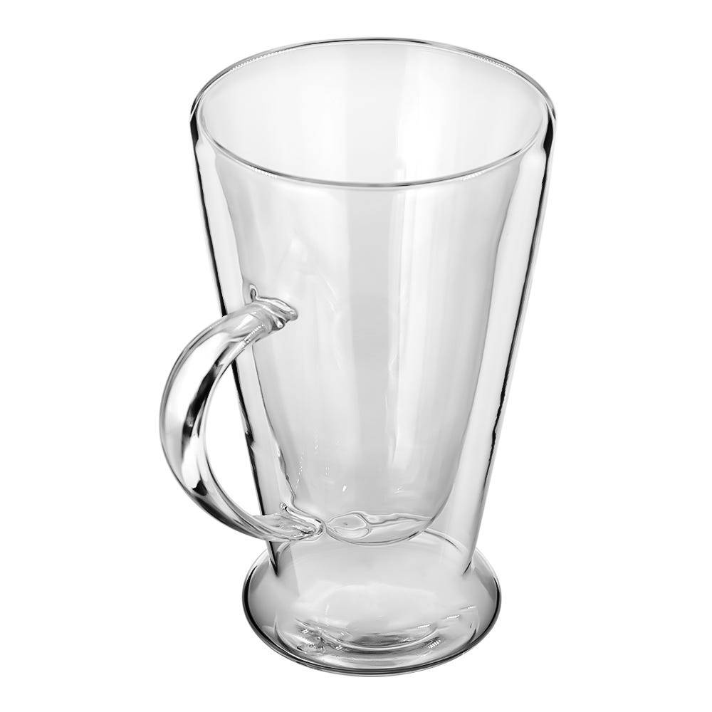 Juego de 2 tazas de doble pared de vidrio borosilicato 350 ml IK586 Home Sweet Home