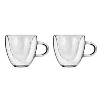 Juego de 2 tazas de doble pared de vidrio borosilicato 200 ml IK563 Home Sweet Home
