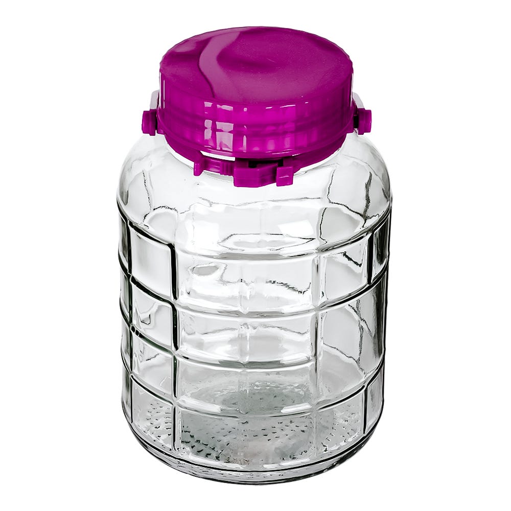 Frasco de vidrio con tapa 2 litros A2523B Home Sweet Home