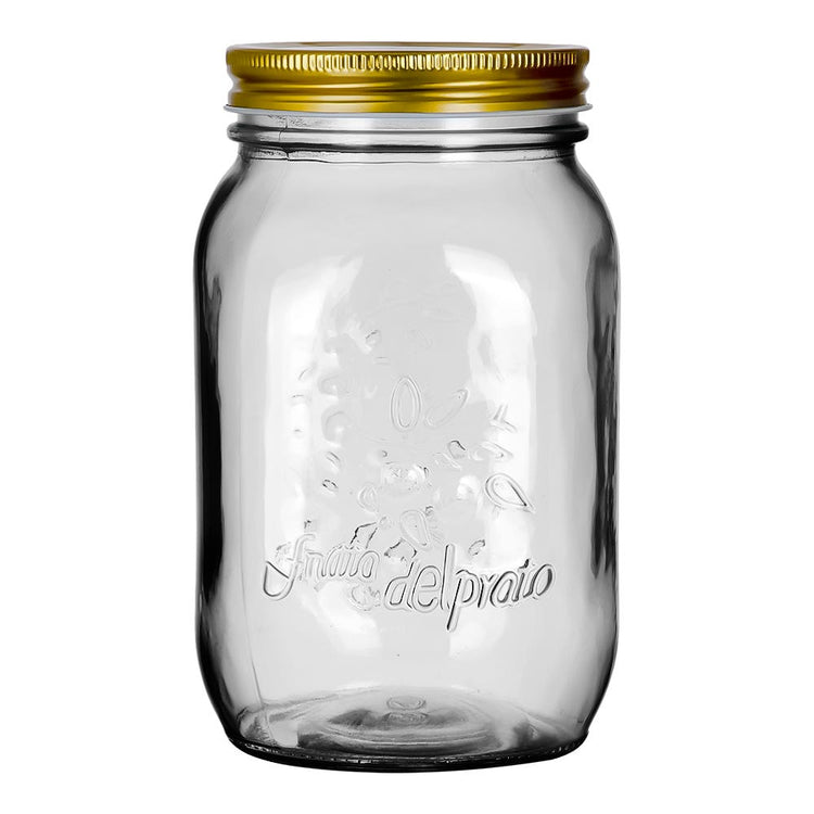 Frasco de vidrio con tapa 1 litro A2532D Home Sweet Home