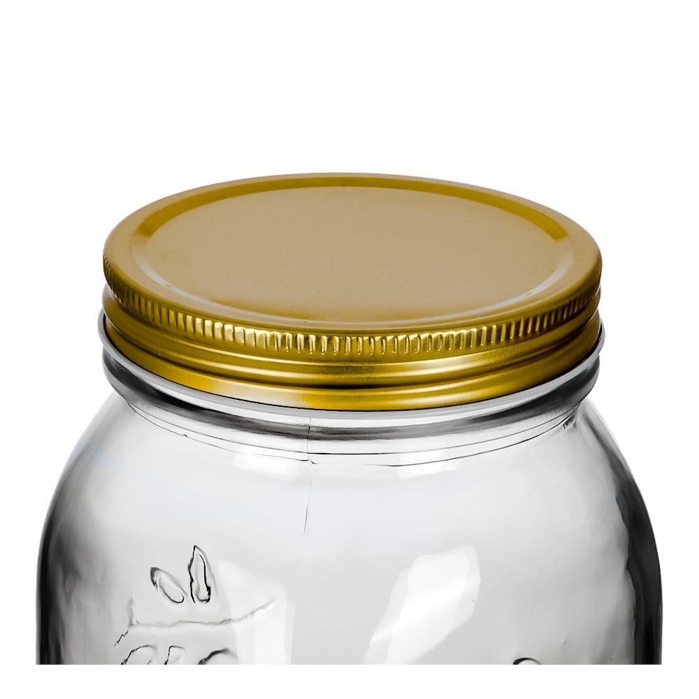 Frasco de vidrio con tapa 1 litro A2532D Home Sweet Home