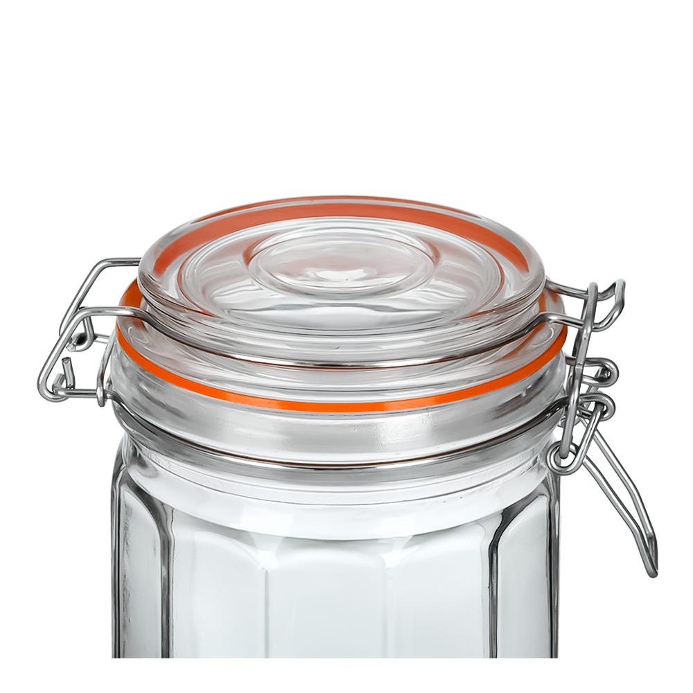 Frasco de vidrio hermético con tapa 720 ml A2570A Home Sweet Home