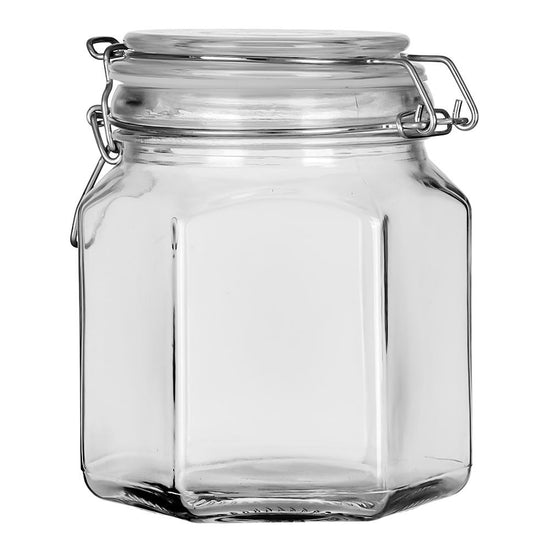 Frasco de vidrio hermético con tapa 800 ml A2571A Home Sweet Home